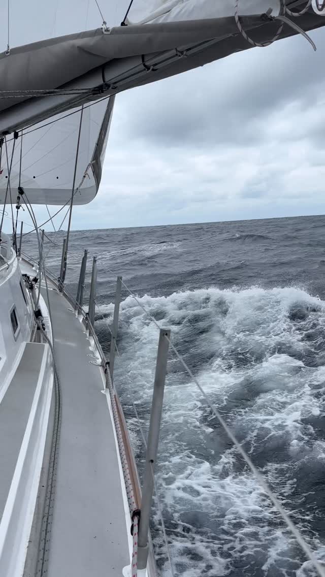The Baltic spitted us out with a Gale 🤪

#sailinglife #sailingcouple #boatlife #travelbug