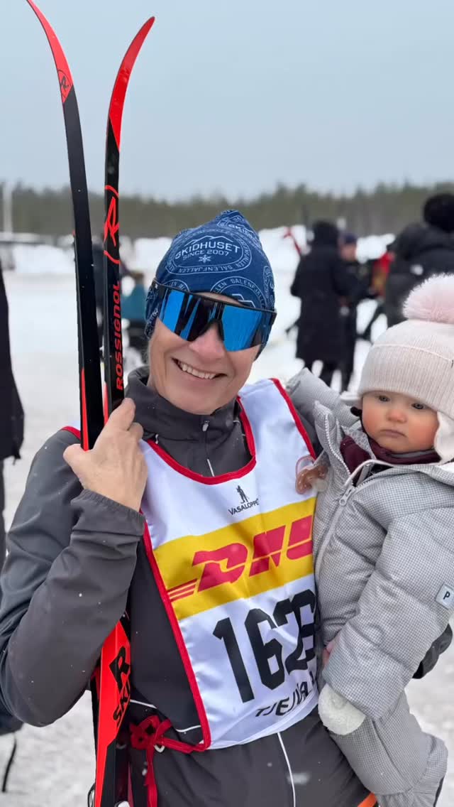 Tjejvasan 30 km ladies only. 
Best support Team Granddaughter, Daughter and Husband of curse 😍

#tjejvasan #skirace